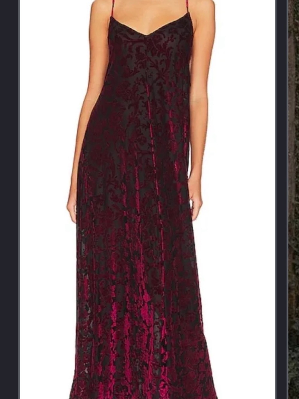 ISO Free People Vibe with You Velvet maxi dress